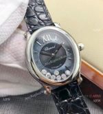 Replica Chopard Happy Sport Oval Lady Watch SS Gray Dial